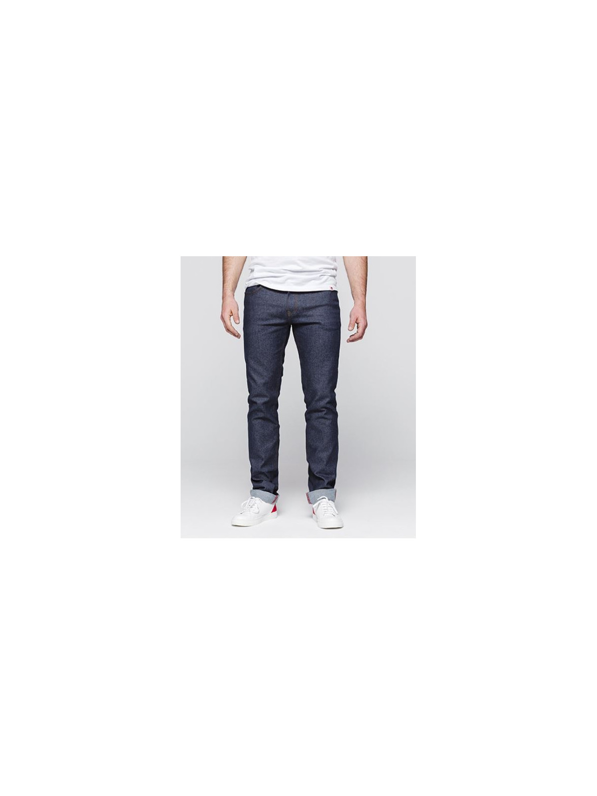 Jeans homme ajusté super denim flex indigo