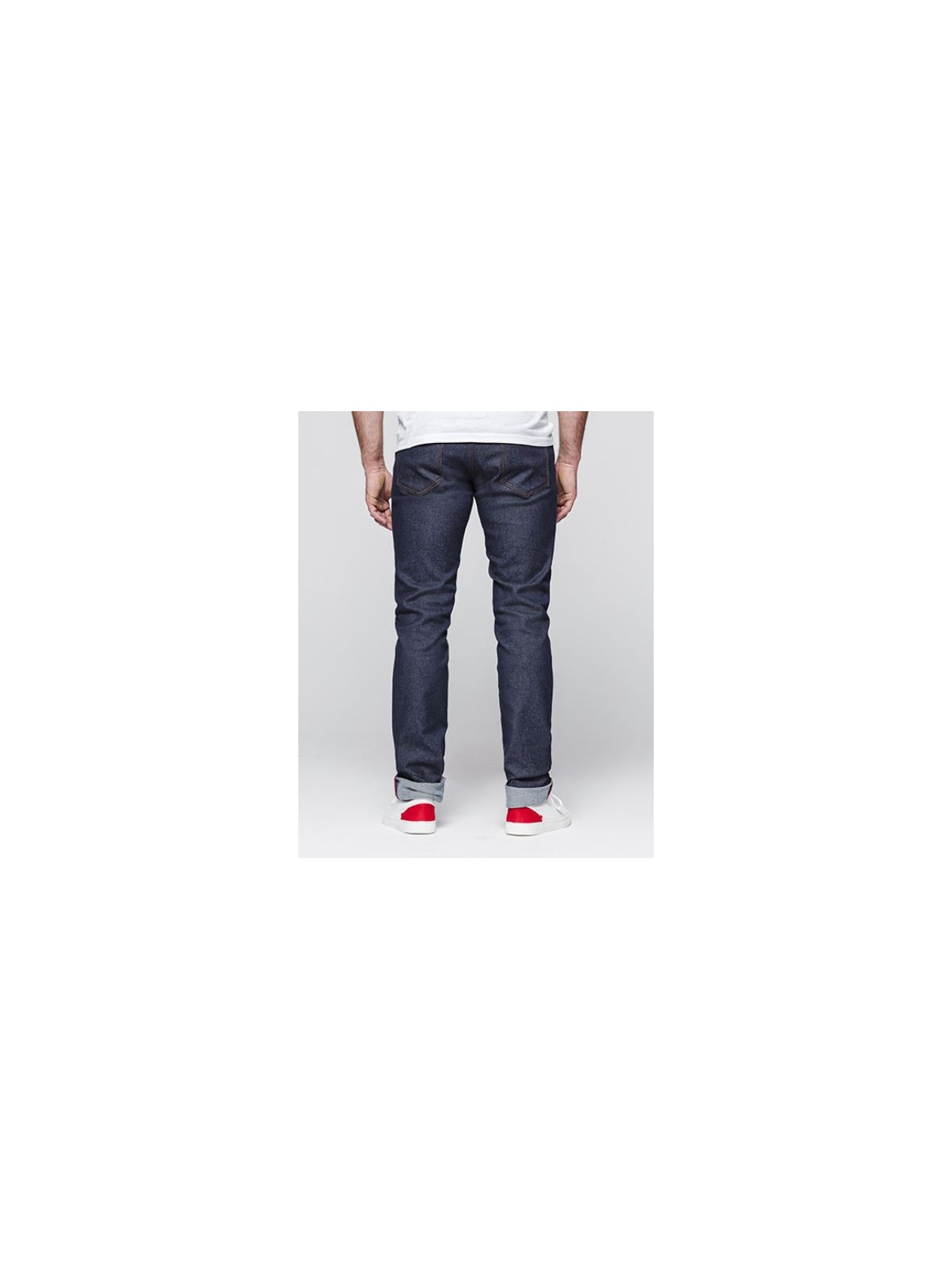 Jeans homme ajusté super denim flex indigo