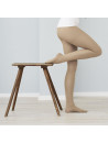 Collants fins opaques couleur chair