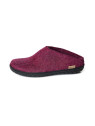 Chaussons adultes laine fushia