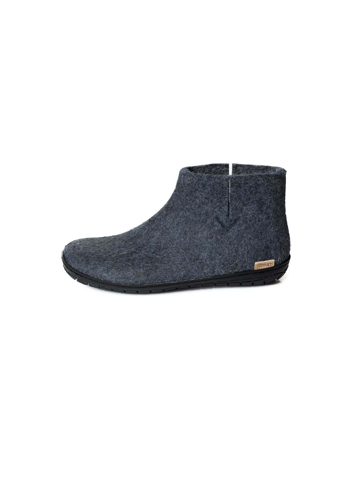 bottines adultes laine bleu denim