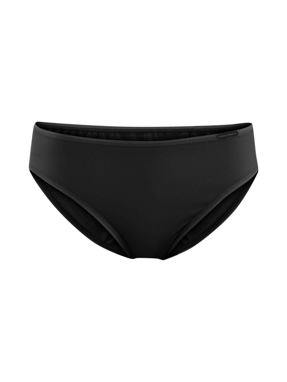 slip femme en coton bio Livingcrafts noir