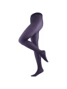 Collants fins opaques couleur prune