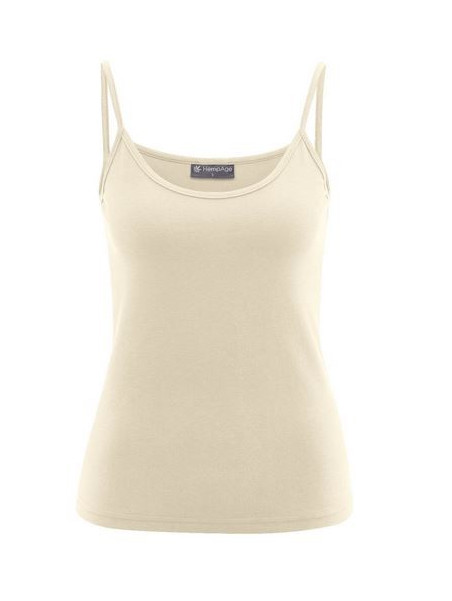 débardeur fines bretelles beige